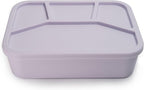 Ullabelle Leak Proof Bento Box Food-Grade Silicone Bento, BPA, Phthalate, Lead, & PVC Free - Bento Lunch Box for Daycare, Kids, & Adults - Leak Resistant Sets With Lids Snack Box Container (Lilac 4)