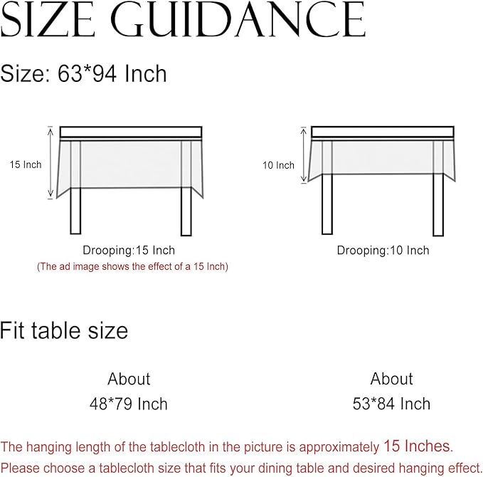 ISAENNE Designer Provence Floral Long Rectangular Tablecloth,Linen Colorful Washable Indoor Table Cloth,Durable Decor Tablecloths for Dining Thanksgiving Kitchen Christmas,63"*94"-Ratina