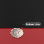 Leather Dresser Cover,1.8mm Thick,14x78 Inch,Dresser Protector Top,Dresser Top Protector,Dresser Cover Top,Dresser Top Cover,Dresser Cover Top for Bedroom.(Black+Wine Red,14x78)