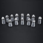 13 PCS Russian Piping Tips, Stainless Steel Russian Piping Tips Set, Russian Tips Set for Decorating Cake Cream Cookies Pastry Baking Tools
