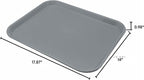 Carlisle FoodService Products Cafe Plastic Fast Food Tray, 14" x 18", Beige, (Pack of 12)