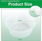 Deli Food Containers with Lids 8 oz-20 Pack Meal Prep Containers Food Storage Containers with Lids Stackable, Leakproof, BPA Free, Microwave Dishwasher Freezer Safe for Takeout Meal