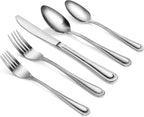 New Star Foodservice Bead Pattern, Stainless Steel, 60-Piece Flatware Set