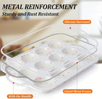 CAKETIME Regular Size Muffin Pan with Metal Reinforced Frame, Silicone Cupcake Pan Easy to Handle Nonstick 12 Cups Silicone Muffin Pans for Baking BPA Free 2 Pack