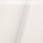 Leather Table Cover,1.8mm Thick,24x48 Inch Table Protector,Glass Table Protector,Table Sticker Cover,Desk Covers On Top of Desks.(White+White,24x48)