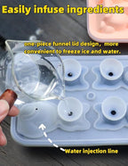 Cute 3D Cat Silicone Ice Cube Tray Mold Cartoon Animal Ice Box BPA-Free (Grey)