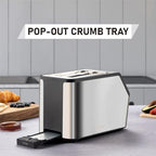Smart Toaster, KETIAN Touch Screen 2 Slice,High-speed Automatic Settings, Bagel English Muffins Toast Pastry Waffles Bread Toaster,Stainless Steel