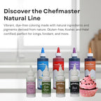 Plant-Based Natural Food Color Powder by Chefmaster, No Artificial Dyes, Beet Juice Powder for Icing, Fondant, Buttercream & Decorating, Quality Crafted in California USA, Hot Pink, 4 oz