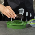 Modern/Minimalist Avocado Keeper, Green Plastic, 15.3x11x8cm/6.02x4.33x3.15, Take-Out