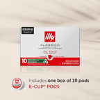Illy Coffee, Smooth And Balanced, Classico Medium Roast K-Cups, Made With 100% Arabica Beans, All-Natural, No Preservatives, Pods For Keurig Machines, 10 K-Cup Pods (Pack Of 1)