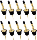 24 Pack Liquor Pour Spouts Set - Stainless Steel bottle spout and Liquor Pourers Dust Caps Covers Gold