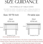 patdrea Designer Beige Tablecloth for Rectangle Table,Elegant Linen Floral Pattern French Table Cloth,Decor Cover Cloth for Kitchen Dining Christmas,Thanksgiving,Party,55"x79"-Istana a