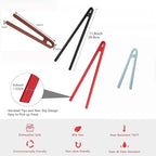 4 Pcs Silicone Trivet Tongs for Cooking,11.8 In And 5.51In Silicone Tongs for Cooking, Long or Short Non-stick Heat Resistant Barbecue Grilling Tool for Toaster Pan Fried Steak Food BBQ,heat-resistant