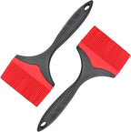 Large Silicone Basting Pastry Brush - Silicone Basting Brush for Grilling,Heat Resistant Brushes Spread Oil Butter Sauce for Cooking Baking BBQ,3.95inch Extra Wide Grill Basting Brush（Red 2）