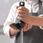 (a brand of SHARPAL) 110R 17.5-Inch/Rod L. 12-Inch Diamond Sharpening Steel Rod, Extra Fine 1200 Grit Sharpening Rod with Built-In Angle Guides, Kitchen Knife Sharpener Honing to Razor-Sharp