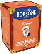 Caffè Borbone Decaffeinated Nespresso Compatible Espresso Coffee Pods, 50 Count Espresso Pods