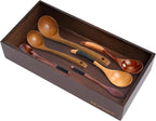 Bamboo Drawer Organizer - Kitchen Utensil Organizer Silverware Tray Cutlery Holder，Office Desk Supplies and Accessories,12 * 5.9 * 2.6,Nut-brown