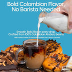 100% Colombian Dark Roast Ground Coffee in Filter Packs | Low Acid Mold Free Premeasured Pouches | Bulk Packets | Gourmet Powder Bags for 10–12 Cup Drip Maker | Highest Rated Individual Coffee