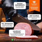 Dalstrong 24 Piece Block Knife Set - Vanquish Series - Stainless Steel Knife Set with Block & Kitchen Scissors - Forged High Carbon German Steel - Premium POM Black Handles - NSF Certified