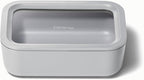 Caraway Glass Food Storage - 6.6 Cup Glass Container - Ceramic Coated Food Container - Non Toxic, Non Stick - Dishwasher, Oven, & Microwave Safe – Gray