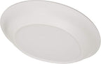 Carlisle FoodService Products Ridge Resuable Plastic Plate Coupe Plate for Home and Restaurant, Melamine, 10 Inches, Cement, (Pack of 12)