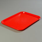 Carlisle FoodService Products CT121605 Cafe Standard Plastic Cafeteria/Fast Food Tray, NSF Certified, BPA Free, 16" Length x 12" Width, Red (Pack of 24)