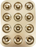 12 Cavity Donut Baking Pans Nonstick Donut Pan Carbon Steel Ring Donut Baking Tins Doughnut Pans Donut Molds Baking Pan