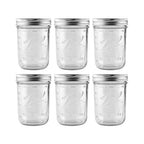 Ball - 16 oz Wide Mouth Glass Mason Jars | 6 Pack Jars with Airtight Lids | Large Glass Jar for Food Storage with Lids | Ideal for Canning, Fermentation, Pickling, Kombucha Brewing