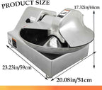 110V 8L Meat Vegetable Food Chopper Processor, Prep Food Processor, 750W Food Chopper with Partially Open Pot, Commercial Stainless Steel Blade Electric Shredder