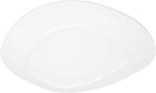 Carlisle FoodService Products Ridge Resuable Plastic Platter Oblong Platter for Home and Restaurant, Melamine, 13 Inches, Marble, (Pack of 6)