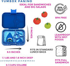 Yumbox Panino Leakproof Bento Lunch Box Container for Kids & Adults (Surf Blue Shark)