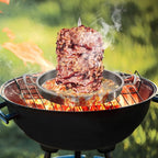 Vertical Skewer Grill.Stainless Steel al pastor skewer for grill .Vertical Skewer griddle,Vertical spit, Turkey roasting pan, Barbecue Grill Stand,Roasting pan, Great for Tacos Al Pastor,