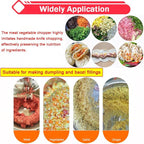 110V 24L Commercial Food Chopper Processor 1500W Electric Meat Vegetable Grinder Blender Multifunctional Food Cutter for Meat Vegetables Fruits Ginger Garlic 1400r/min