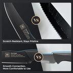 Steak Knives Set of 12, 4.7 Inch Straight Edge Meat Knives, Dishwasher Safe by SGS Cerf, Super Sharp for Precise Cutting, Non-stick Blade & Anti Rust, Easy to Maintain Ideal for Restaurant