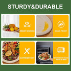 100% Compostable Oval Paper Plates 12 Inch, 125-Pack Large Heavy Duty Paper Plates Bulk,Biodegradable Bagasse,Eco-Friendly Disposable Dinner Plate for BBQ,Picnic,Party (BPI Certified,Microwaveable)