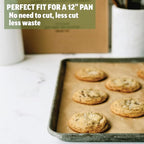 Zenlogy Parchment Paper Sheets 12x16 (500 sheets) for Baking - Unbleached Chlorine-free High Heat Non-Stick Pre-Cut Parchment Paper for Half Sheet Pans