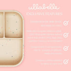 Ullabelle Leak Proof Bento Box Food-Grade Silicone Bento, BPA, Phthalate, Lead, & PVC Free - Bento Lunch Box for Daycare, Kids, & Adults - Leak Resistant Sets With Lids Snack Box Container (Peach)