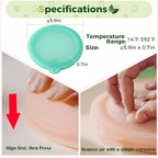 Silicone Reusable Vacuum-Seal Storage Containers for Fridge,Fresh Fruit,Vegetables,Garlic,Onions,Lemons,Potatoes,Meat,for Microwave Oven Heating,Freezer,Dishwasher,Avocado Saver,Tomato Holder,5 Pack