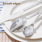 KINGSTONE Silverware Set, 40-Piece Flatware Cutlery Set Premium Stainless Steel, Service for 8, for Kitchen, Home, Wedding, Party, Mirror Polished and Dishwasher Safe
