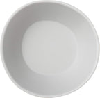 Carlisle FoodService Products Ridge Reusable Plastic Bowl for Home and Restaurant, Melamine, 22 Ounces, Cement, (Pack of 12)
