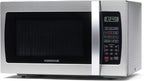 Farberware Countertop Microwave Oven 1000 Watt Power Auto Cook Settings, Defrost, Easy Clean and Child Safety Lock, 1.3 Cu. Ft, Stainless
