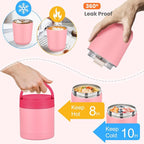 Large Bento Lunch Box Set for Adults Kids Women with 10.5oz Soup Thermo,Coffee Tumblers Men Girls Boys Teenagers Leak-Proof Lunch Food Containers with Lunch Bag