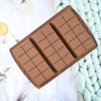 1 Pc Chocolate Bar Mold, 10 Snap 4/5 Inch Deep Large Chocolate Mould Silicone Break Apart Thick Silicone Molds for Candy, Dubai Pistachio, Snacks and Desserts