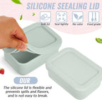 6 Packs 1 Cup Silicone Soup Freezer Molds with Lid Silicone Soup Freezer Trays Rectangle Reusable Food Preserving Tray Freezing Sauces Stews(Multiple Color)