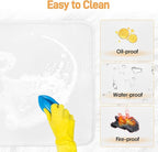 Heat Resistant Mats for Countertop - Fireproof 16x20 in Heat Resistant Mats for Air Fryer - Kitchen Countertop Protector Hot Pad for Air Fryer, Coffee Maker, Stand Mixer, Oven 2PCS - White