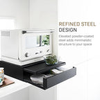 Yamazaki Home Tower Kitchen Countertop Organizer Appliance Stand With Drawer And Pull-Out Shelf - Steel