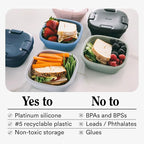 STOJO Collapsible Sandwich Box – 24oz, Reusable Food Storage Container, Silicone Bowl for Hot/Cold Food – Meal Prep, Lunch, Camping, Hiking – Dishwasher Safe (Set of 1, Carnation Pink)