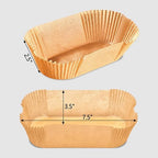 100 Pack 7.5 Inch Loaf Pan Liners, Non-Stick Cake Baking Sheets, Unbleached & Greaseproof Baking Paper for Cookies, Cupcakes, Bread.