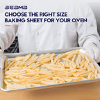 12 Pack Full Size 18" x 26" Aluminum Baking Sheet Pan Perforated, Commercial Bakery Equipment Cookie Sheets, NSF Approved Baking Tray