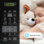 COMFEE EM720CPL-PMB Countertop Microwave Oven with Sound On/Off, ECO Mode and Easy One-Touch Buttons, 0.7 Cu Ft, Black